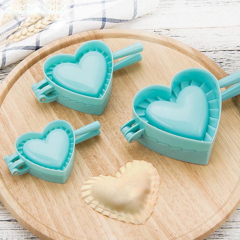 Creative Dumplings Mold Household Kitchen DIY Heart Butterfly Flower Shape Dumplings S/M/L Baking Plastic Mold Jiaozi Moulds