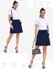[MoFiz] Women's Sports Skirt, Golf Skirt, Long, Tennis Skirt, Plus Sizes, Pleated, Slimming Effect, Breathable, with Inner Shorts, Golf Wear, Summer A