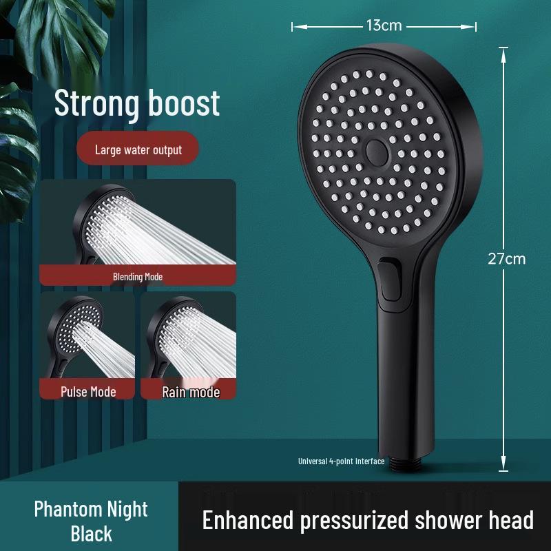 German High-Pressure Rainfall Shower Head Set - Extra Strong Water Output for Household Bathrooms