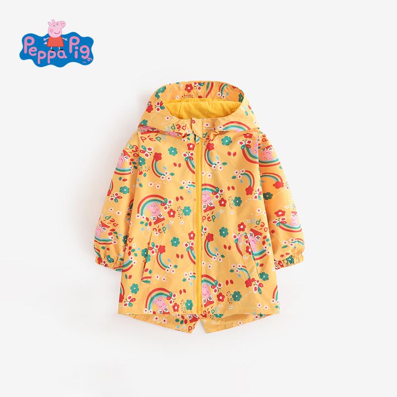

Куртка-ветровка с капюшоном для девочек Пеппа Пиг на осень 140 cm
