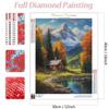DIY 5D Diamond Painting Landscape Lakeview Full Round Embroidery Kit Starry Sky Modern Friend Gift Home Decor
