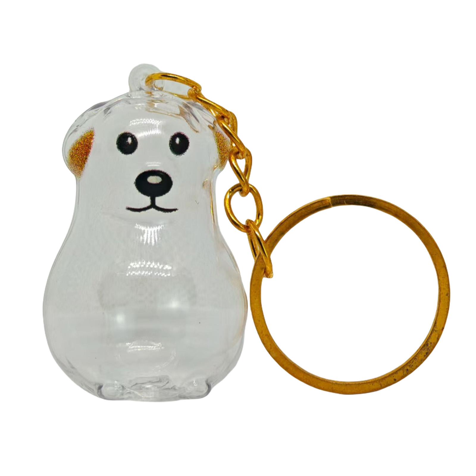 

Clear Pet Hair Memorial Keychain Keepsakes For Dog Lover Furs Collector Box Jewelry Honored Beloveds Pet Bag Charm Gift 2