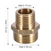 2pcs Hex Shape Brass Pipe Fitting Male Threaded Ends Reducing Male Connector  Irrigation System