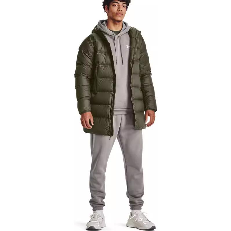 Under Armour Training Sports Hooded Down Jacket Men Outerwear Green 1373663-391