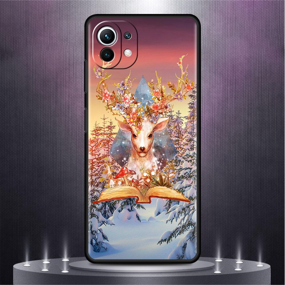 Christmas Red Nose Cute Elk Case For Xiaomi Mi Poco X3 NFC M4 M3 Pro F3 GT F1 11 Lite Note 10 11T 10T 9T Back Soft Phone Cover