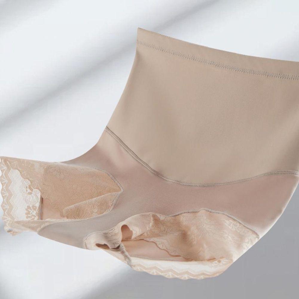 Lace Trim Slimming Underwear High Waist Shapewear Comfortable Tummy Control Panties  Women Wear