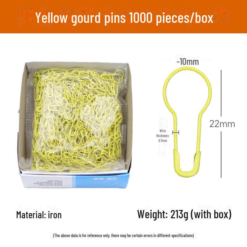 Gourd-Shaped Metal Safety Pins: Iron, Copper, Stainless Steel In Gold, Silver, Black - Clothing Tags/Small Pin Buckles