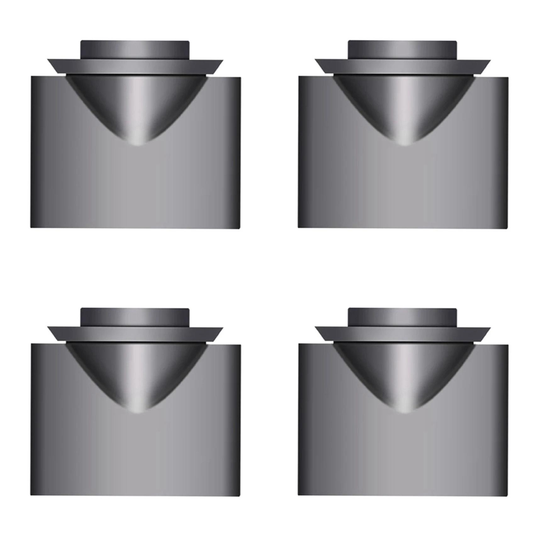 4X For Dyson Styling Concentrator For Supersonic Hairdryer Replacement 970265-05 Compatible HD01,HD02,HD03 colore grigio