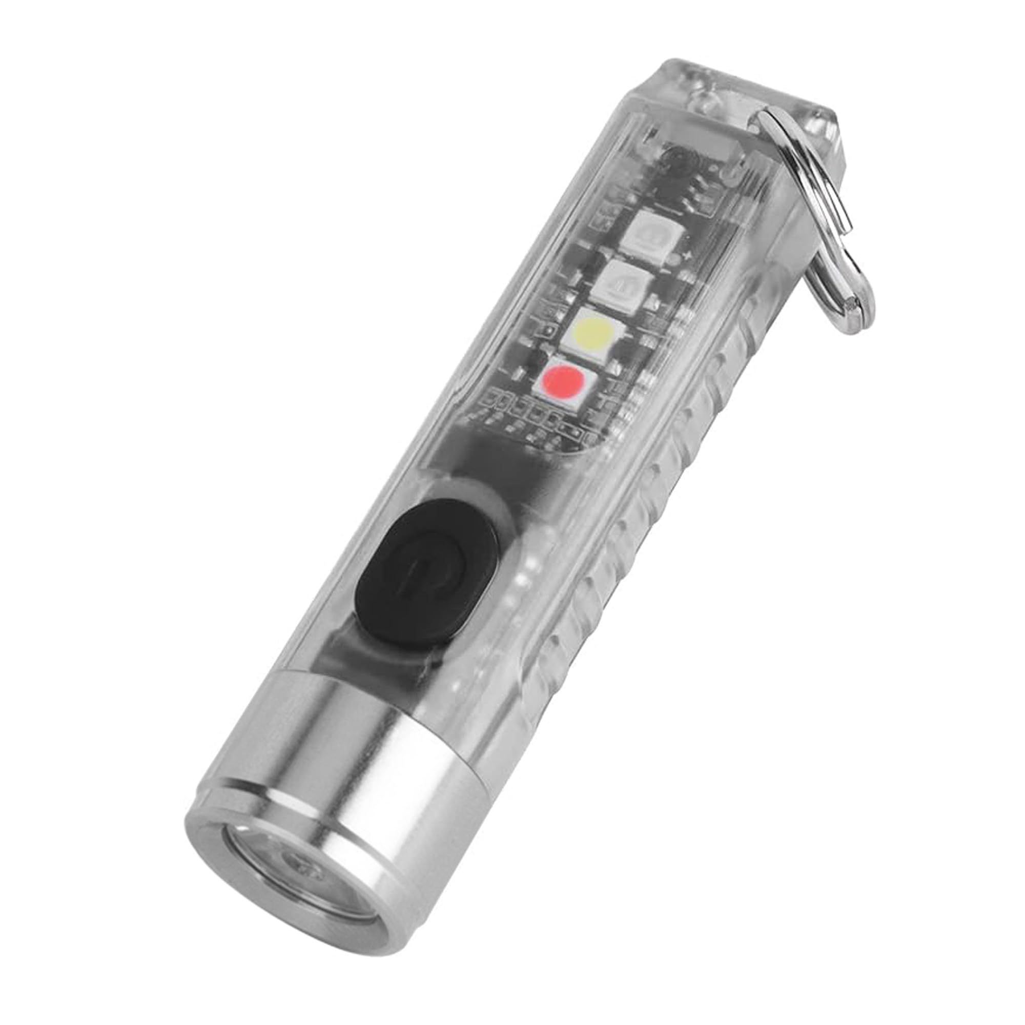 

Фонарик-брелок с USB-подзарядкой Высокий для аварийного питания Ночной Белый УФ Инфракрасный Чередующийся Красный и Синий свет ANPEI-ELEC Ультракомпактный белый