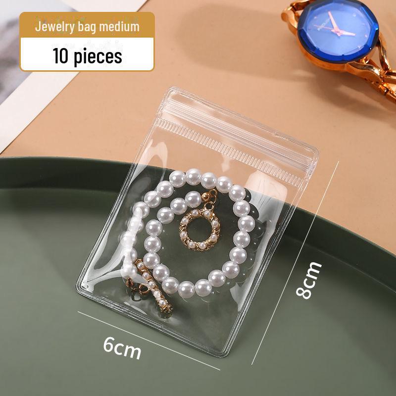 Jewelry Storage Box with Anti-Oxidation for Earrings, Necklaces, and Rings - Transparent Drawer Organizer