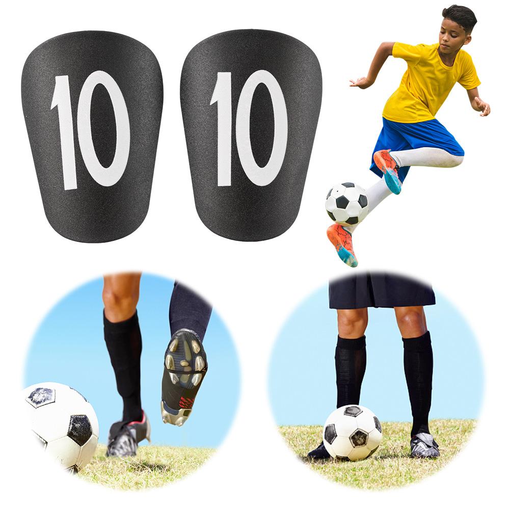 2 Stück Mini Fußball Schienbeinschoner Fußball Miniatur Schienbeinschoner Verschleißfest Schützender Schienbeinschoner Leichtgewicht für Fußballtraining