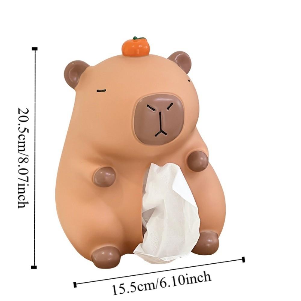 Decorative Capybara Tissue Box Figure Model Capybara Napkin Holder  Children/Kids