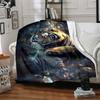 1pc Tiger Crystal Fantasy Blanket - Lightweight Flannel Fleece with Digital Printing, Soft Warm for Sofa, Travel, Camping, Office yy251018296