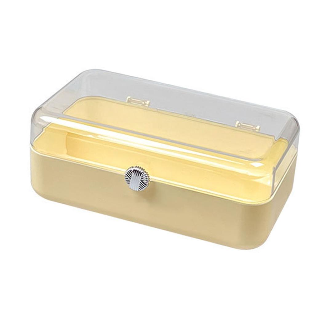 Cosmetic Storage Box with Clear Lid Dustproof Cosmetic Storage Jewelry Display Boxes for Bedroom