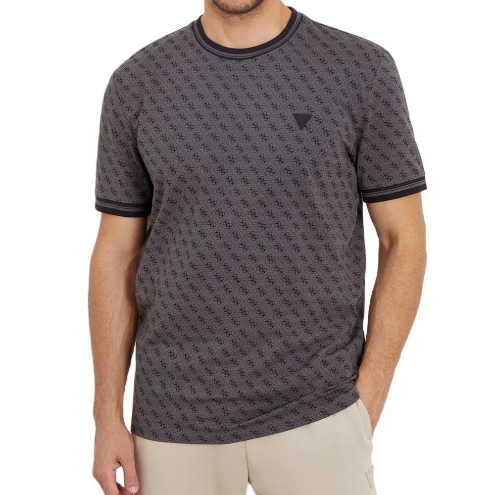 Guess Herren Schwarz T-Shirt Marshall Z2yi05 J1314 Regular Fit Groß - Bild 5