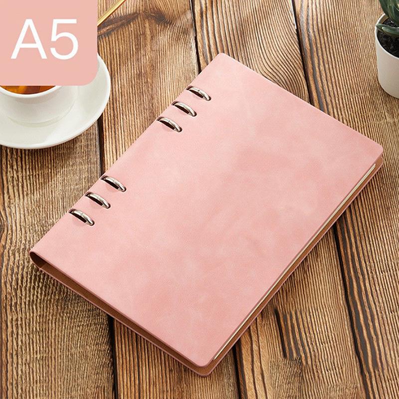 Thickened Waterproof Leather Surface Detachable Notes Booklet Student Office Planner Record Book Durable Filler Paper Binder