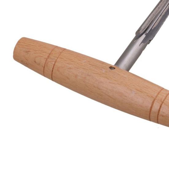 Violin Tapered Reamer Solid Ergonomics Handheld Viola Peg Hole Reamer with Wood Handle Instrument Supplies