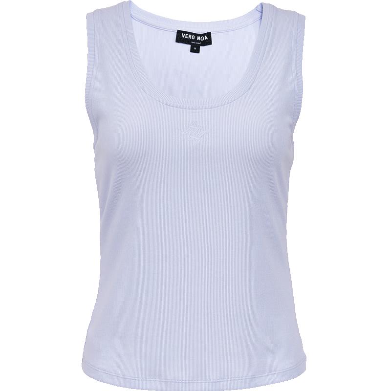 VEROMODA Embroidered Cotton-Lyocell Blend Tank Top