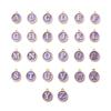 AZ Alphanumeric Epoxy Alloy Double-Sided Pendant for DIY Jewelry & Accessories