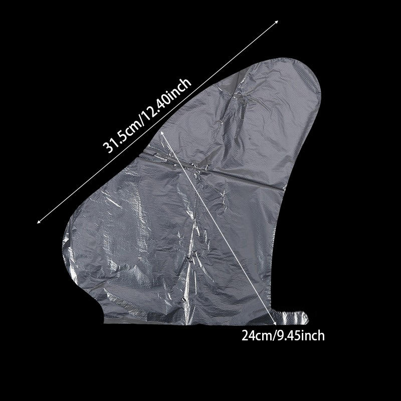 100Pcs/Pack Disposable Foot Covers Plastic Transparent Shoes Cover Paraffin Bath Wax SPA Therapy Bags Liner Booties Bag