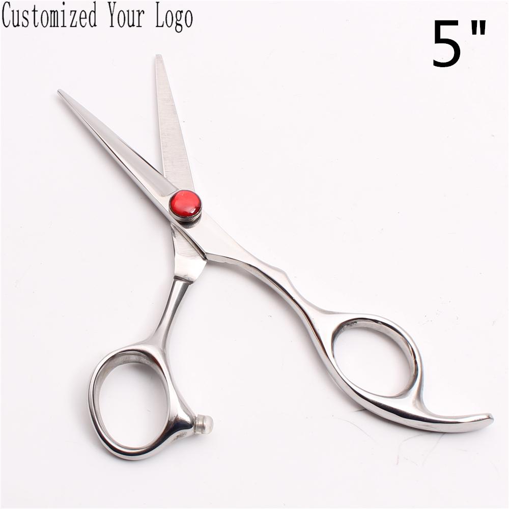 5" 5.5" 6" 440C Kundenspezifische Marke Gerade Schere Salon Haarschere Barbierschere Professionelle Friseurschere C9013