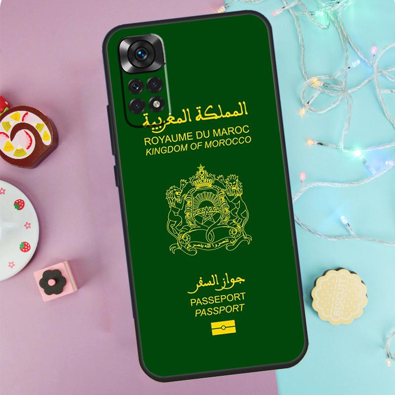 Morocco Flag Coat Of Arms Case For Xiaomi Redmi Note 14 Pro 9 10 11 12 13 9S 10S 11S 12S Redmi 14C 10C 12C 13C Cover
