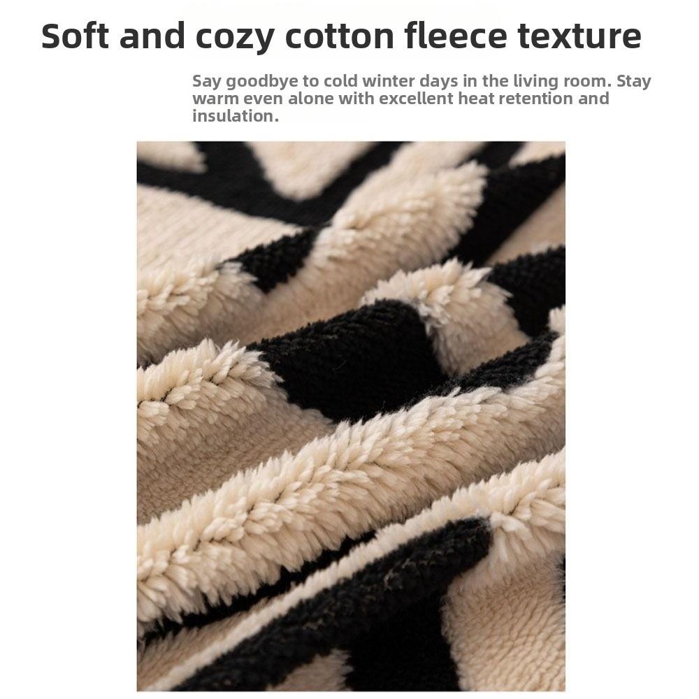 Bohemian Style Vintage Interlocking Sofa Protector Comfort Non-Slip Sofa Blanket Warm Sofa Towel