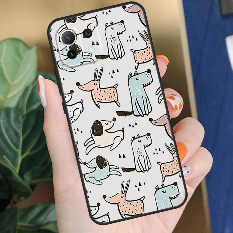 French Bulldog Beagle Dogs Pattern Case For Xiaomi 15T 14T 13T Pro 14 15 Ultra 17 Pro Max POCO X7 F8 Pro X5 X6 F5 F6 F7 Coque