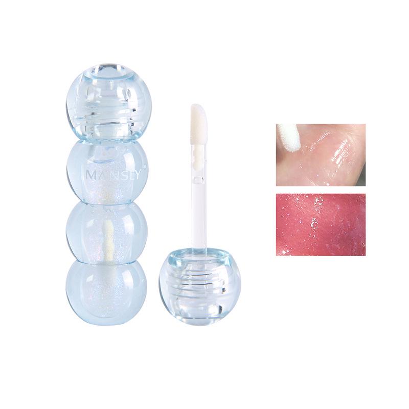 MANSLY Rock Candy Water Gloss: Moisturizing, Plumping, Pouty Lip Balm with Mirror Finish for Students