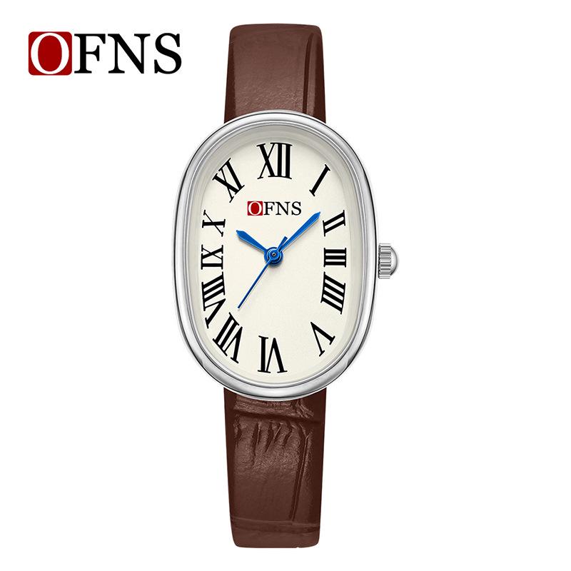 Oufanni Elegant Roman Numerals Oval Quartz Alloy Women s Wristwatch - Luxury Bestseller