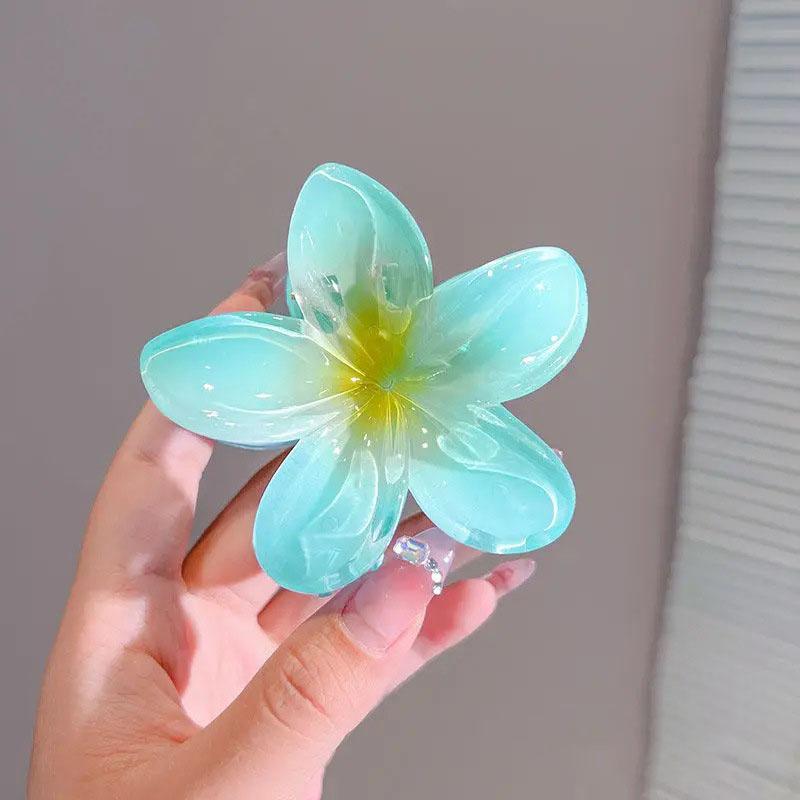 2pcs Frangipani Grasp The Temperament Hairpin Travel Photography Advanced Atmosphere Clip Headband