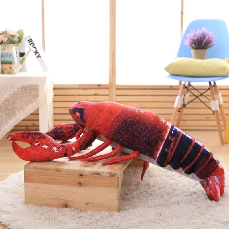 Lifelike Lobster Plush Toy Doll Stuffed Sea Animal lobster pillow Soft Toys Christmas Gift