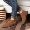 Fashion Brand Faux Suede Leather Men's Boots Men Business Casual leather Shoes Autumn Winter Fashion Oxford Shoes For Men 698