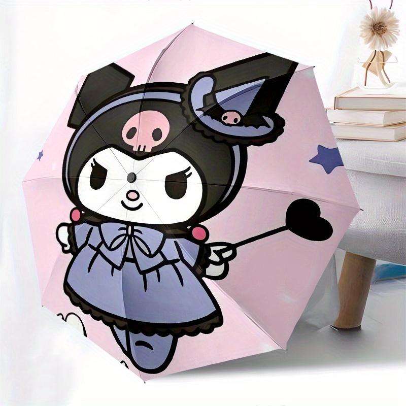 1pc Kuromi Halloween Costume Umbrella with Plastic Handle,Suitable for All Seasons Home Travel Outdoor UmbrellaSanlio064
