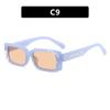 High Quality Printed letters small frame square sunglasses new retro sunglasses ladies Korean trend sunglasses fashion wear street shooting