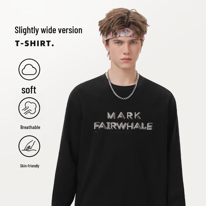 Mark Fairwhale Men's Heavyweight Long Sleeve Cotton T-Shirt