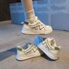 Frühling und Sommer neue Damen Flachboden Vielseitige Plateausohle Studenten Freizeit Sport Board Schuhe Muffinsohle Schuhe Damen