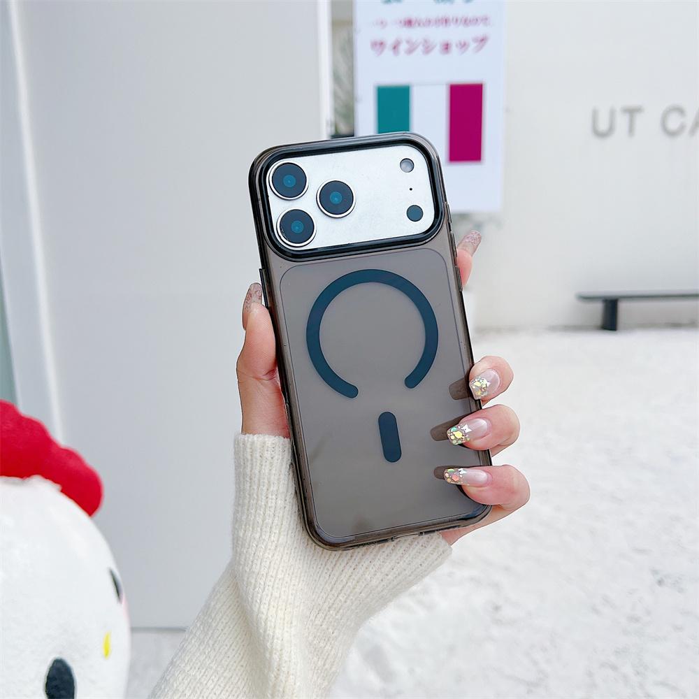 Luxury For Magsafe Magnetic Clear Wireless Charge Hard PC Case For iPhone 17 Pro Max Air 16 Plus 15 14 13 12 11 Shockproof Cover