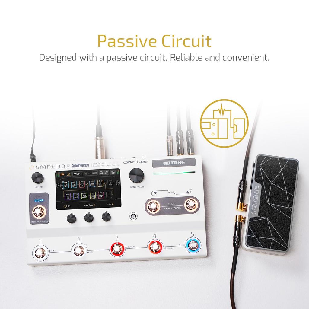 Hotone Ampero II Press Expression Switching Pedal &
