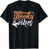 Vintage Spooky Vibes Halloween Novelty Graphic Art Design T-Shirt