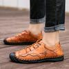 Men's Shoes Casual Leather Shoes Large Size Versatile Leather Casual Shoes Korean Version Foreign Trade Leather Shoes Handmade Men's Casual Shoes