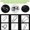 304 Stainless Steel Chain 1–5M Welded Rust‑Proof Metal Chain for Hanging Swing Pet Leash Clothesline Guardrail DIY Projects