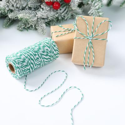 Christmas Cotton Cords Rop Twines Merry Christmas Decor For Home 2025 Navidad New Year Gifts Decor Packing Craft Wrapping Gift