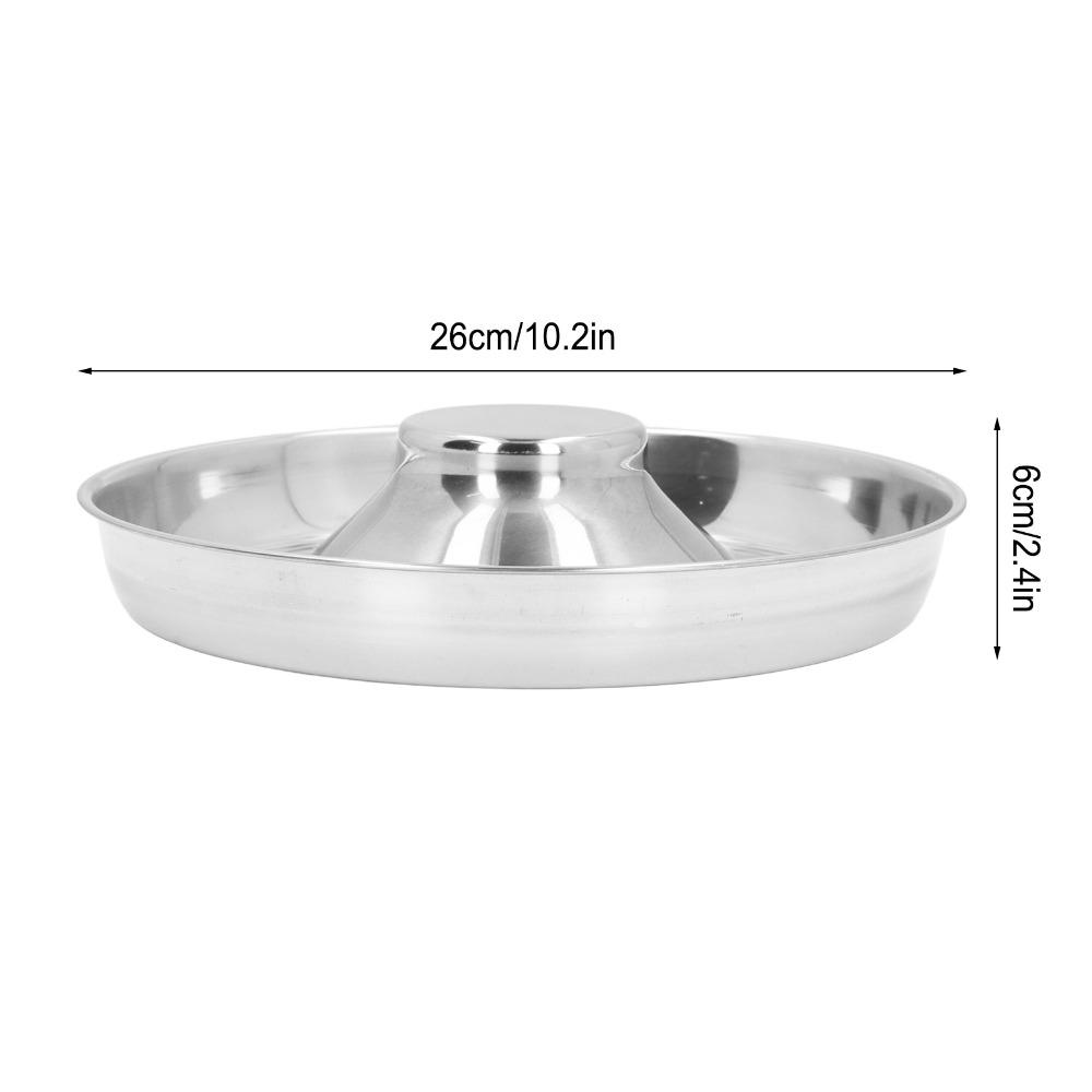 26cm Metal Feeding Bowl Labyrinth Groove Anti Choke Dog Bowl Cat Food Water Bowl  Daily Meal Time