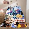 1PC Dragon Ball Z  Print Flannel Blanket, High quality All Seasons, Home Decor, Warmth and Comfort, Perfect for Christmas Gifts