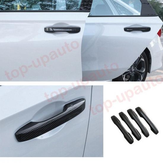 For Acura Integra 2023+ ABS Carbon External Door Handle Bowl Protect Cover Trim
