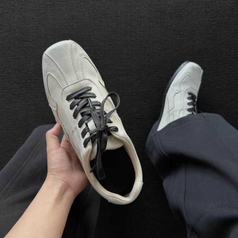 Mens Classic Derby Shoes Low Heel Square Toe Casual Dress Office Daily Wear Black Brown White