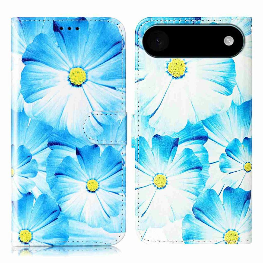 For iPhone 17 Air Stand Case Marble Painted Folio Flip Leather Wallet Phone Cover