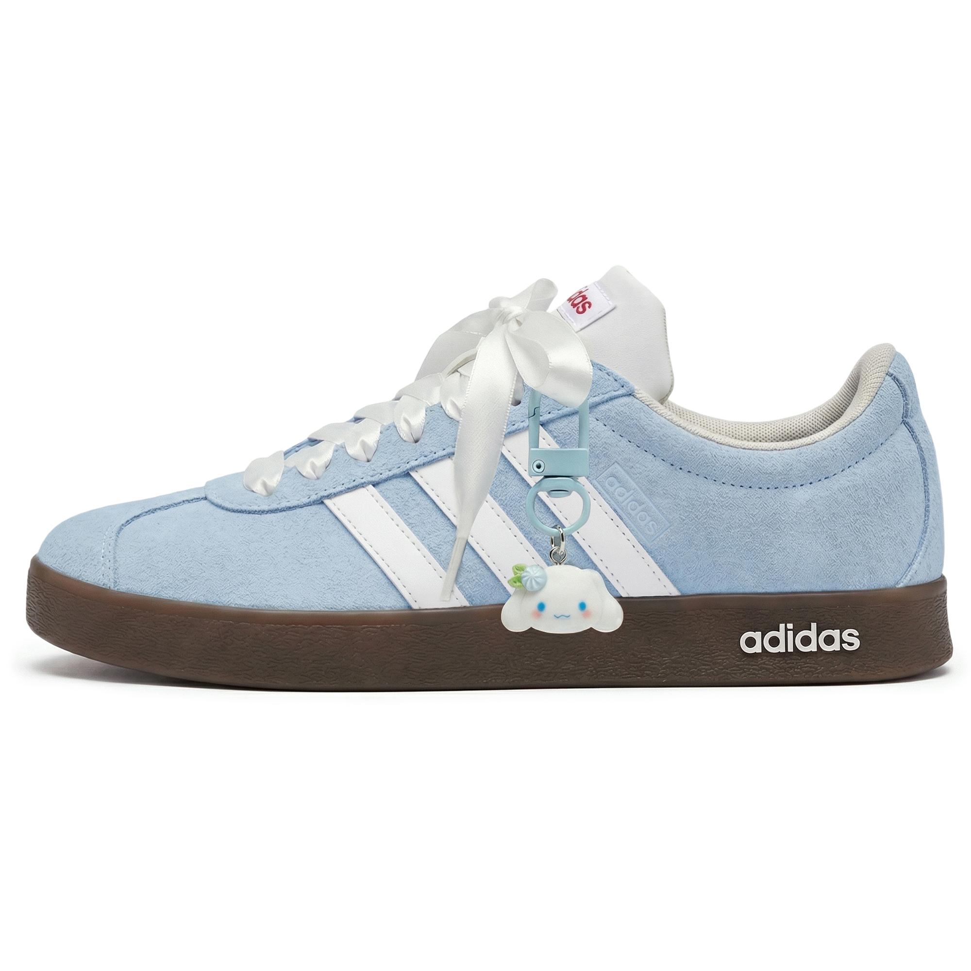 

Adidas VL COURT 2.0 Maris Sal Soda Abrasion Resistant Slip Resistant Low top Skateboard Shoes Unisex Blue HQ1802(Team210-) 36⅔