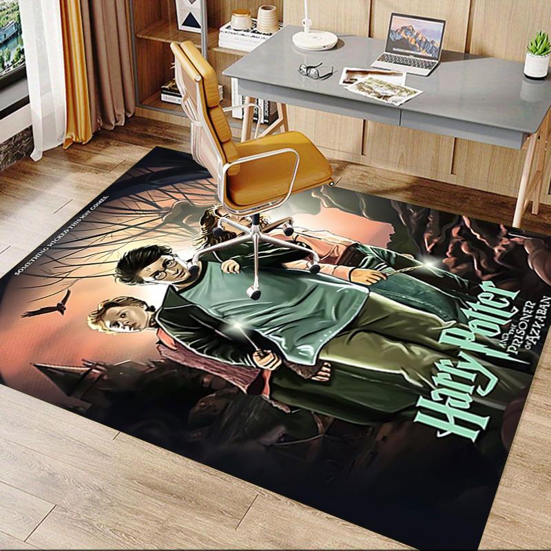 1pc Harry Potter, Prisoner of Azkaban Carpet, for Home & Office Decor, Desk Chair Carpet, Festive Gift,Conference Room CarpetL1242